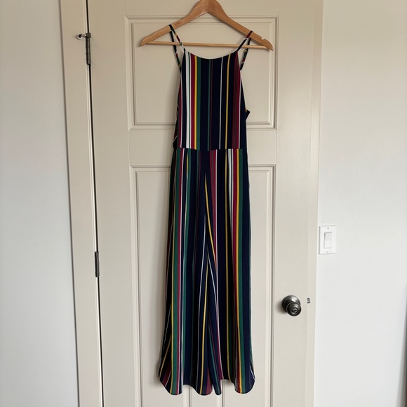 Wrangler Striped, Wide Leg Romper Jumpsuit - Picture 1 of 6